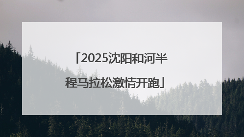 2025沈阳和河半程马拉松激情开跑